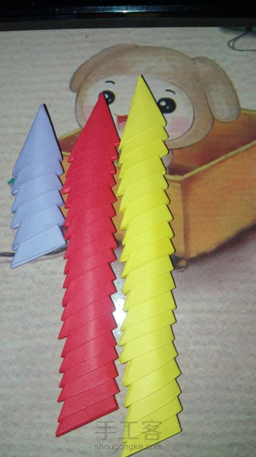 微尘物语之三角插花篮 第2步