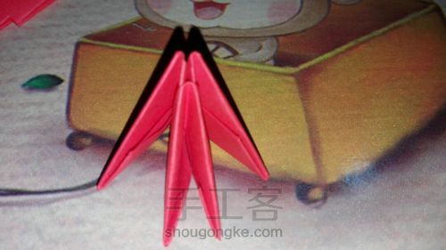 微尘物语之三角插花篮 第3步