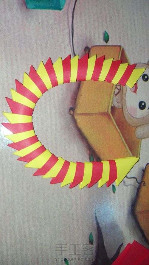 微尘物语之三角插花篮 第8步