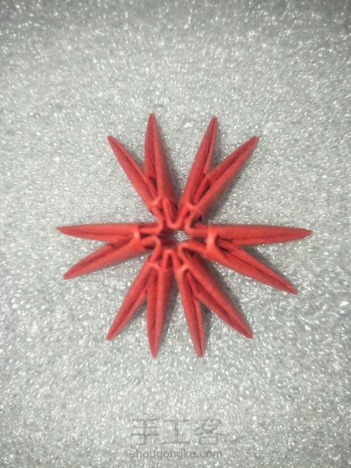 微尘物语之三角插立体爱心 第1步