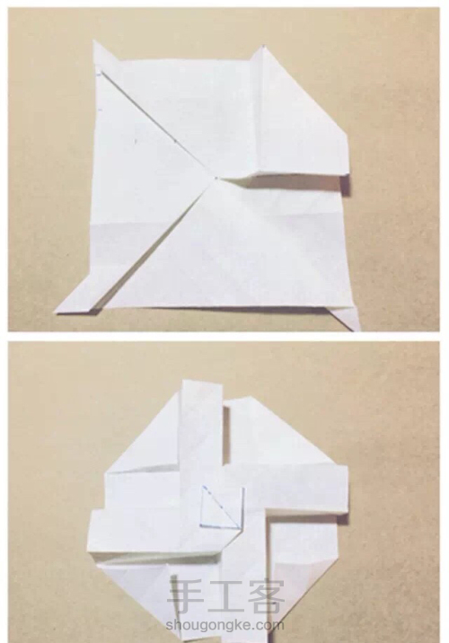 纸折玫瑰（川崎） 第6步
