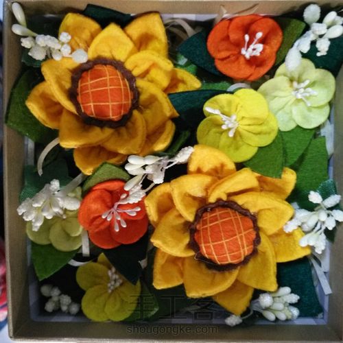 不织布花朵礼盒🎁 第19步
