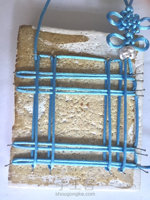 套色盘长结 第7步