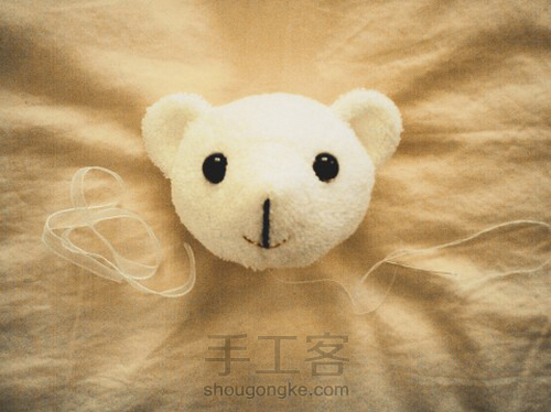 可爱滴小熊擦手毛巾教程 第4步