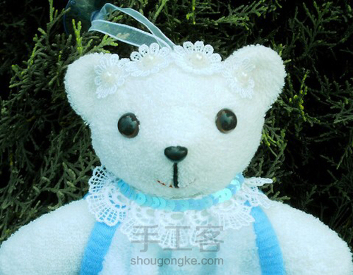 可爱滴小熊擦手毛巾教程 第12步