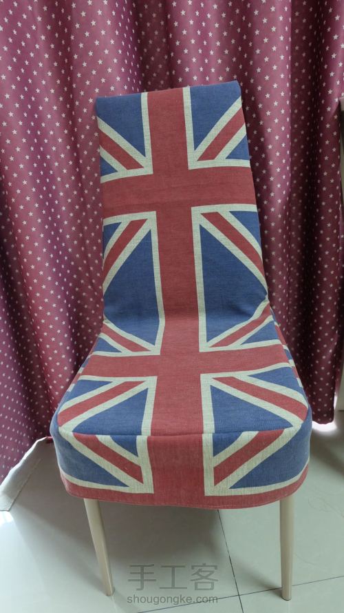 英伦风米字旗椅套～自己研究的原创教程 第40步