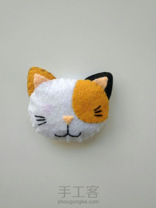 猫猫发夹发圈 第4步