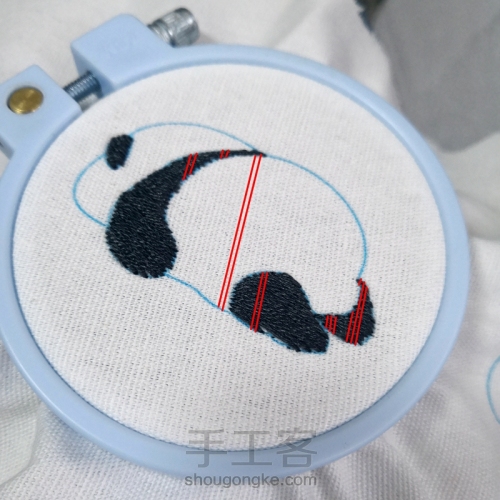 熊猫刺绣 第15步