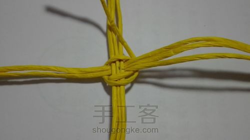 吊式纸藤筐 第13步
