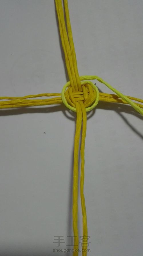 吊式纸藤筐 第21步