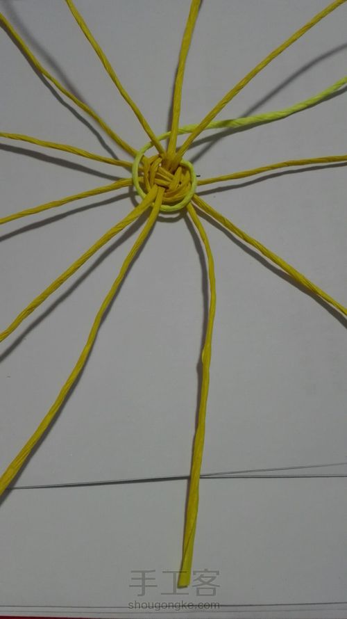 吊式纸藤筐 第23步