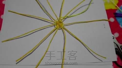 吊式纸藤筐 第24步