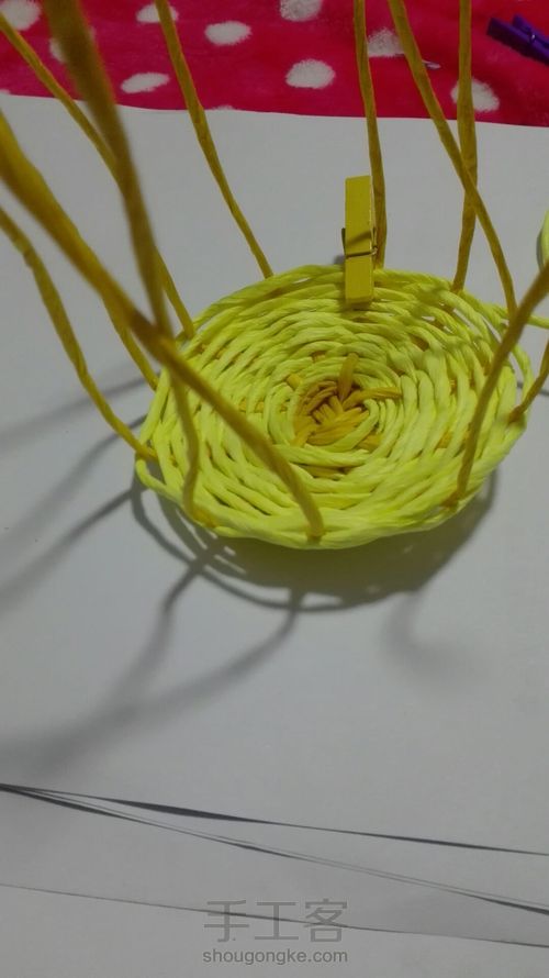 吊式纸藤筐 第31步