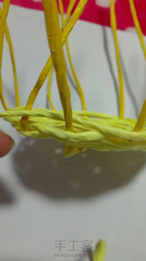 吊式纸藤筐 第33步