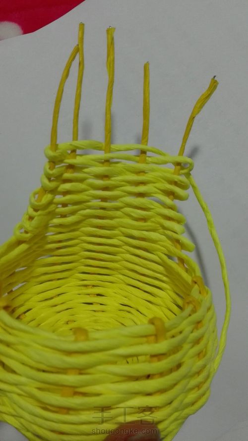 吊式纸藤筐 第49步