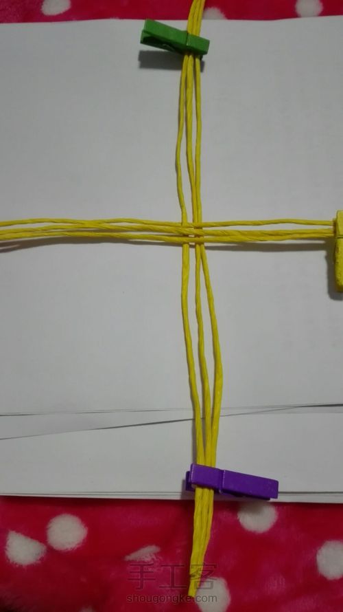 吊式纸藤筐 第5步