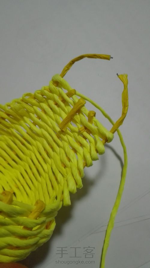 吊式纸藤筐 第54步