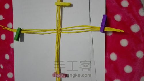 吊式纸藤筐 第6步