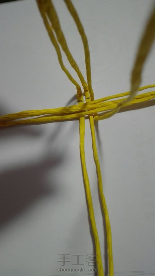 吊式纸藤筐 第7步