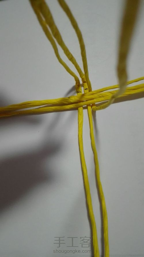 吊式纸藤筐 第8步