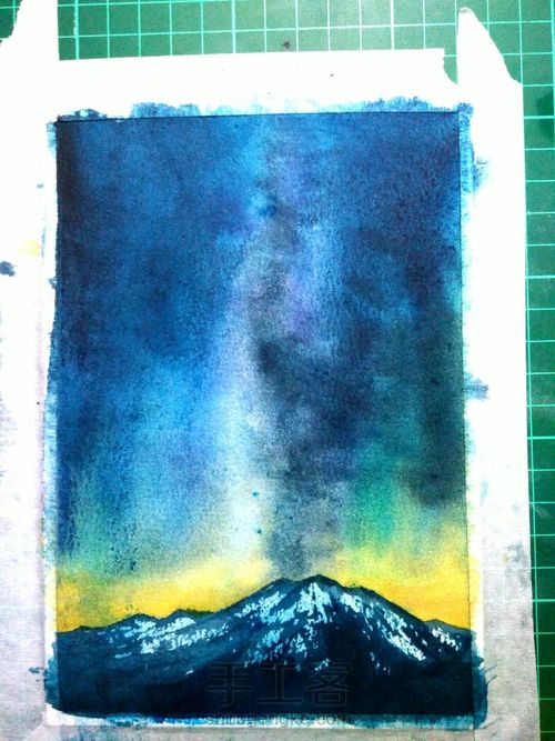 如何画一个银河星空 第5步