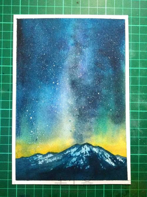 如何画一个银河星空 第8步