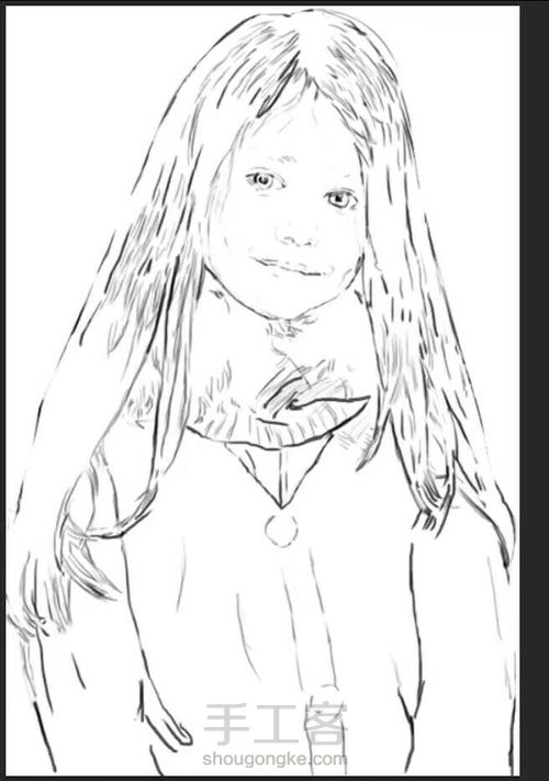 手绘板绘可爱的小天使 第1步