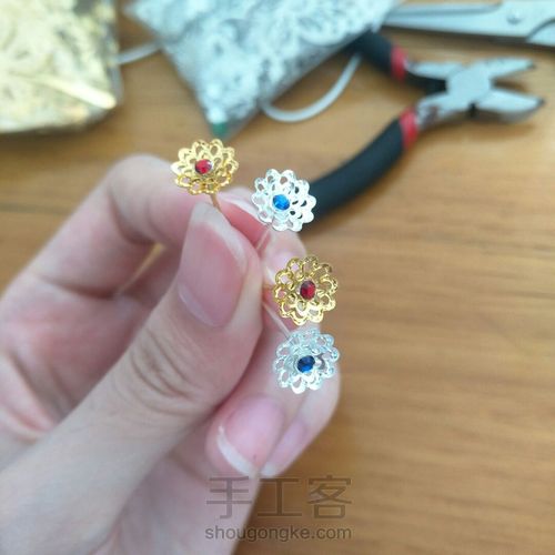 【原创】三分娃用小花簪配饰发簪 第7步