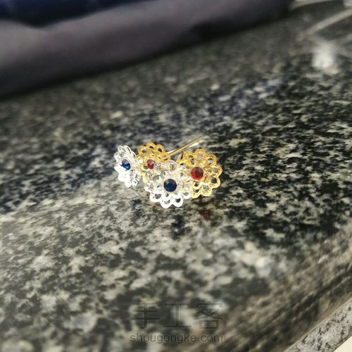 【原创】三分娃用小花簪配饰发簪 第9步