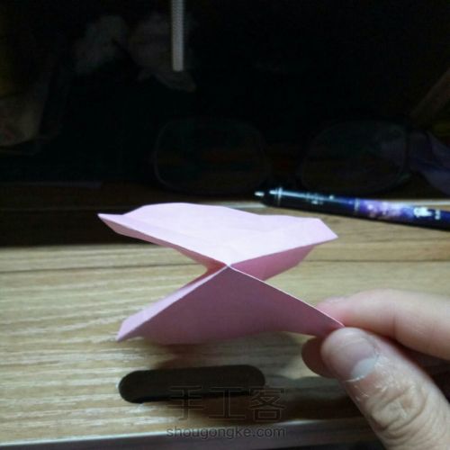 最详细川崎玫瑰折纸教程，折一朵不会凋谢的浪漫 第12步