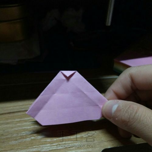 最详细川崎玫瑰折纸教程，折一朵不会凋谢的浪漫 第14步