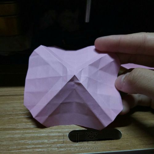 最详细川崎玫瑰折纸教程，折一朵不会凋谢的浪漫 第15步