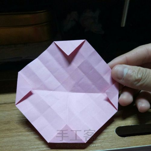 最详细川崎玫瑰折纸教程，折一朵不会凋谢的浪漫 第6步