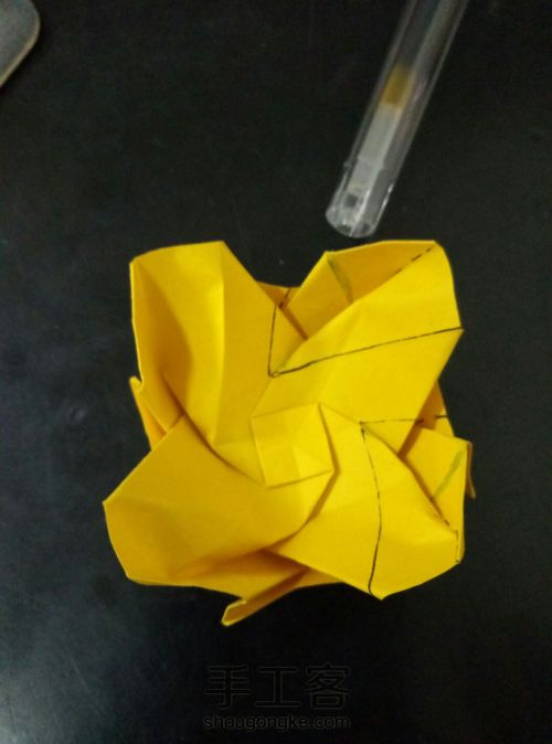 最详细川崎玫瑰折纸教程，折一朵不会凋谢的浪漫 第73步
