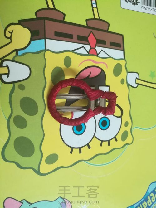 简单森系发夹 第2步