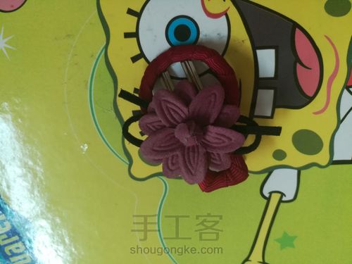 简单森系发夹 第5步