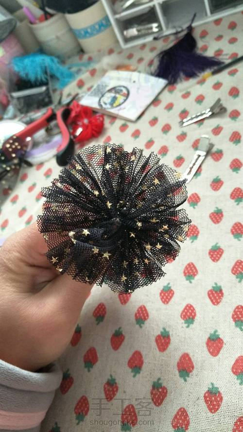 太阳花发夹 第3步