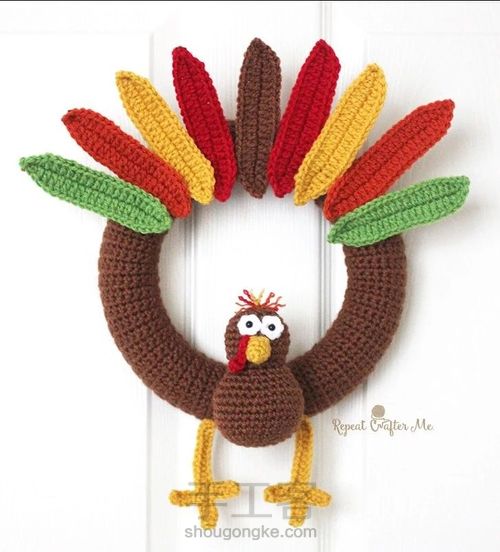 【转载】火鸡花环挂饰 第1步