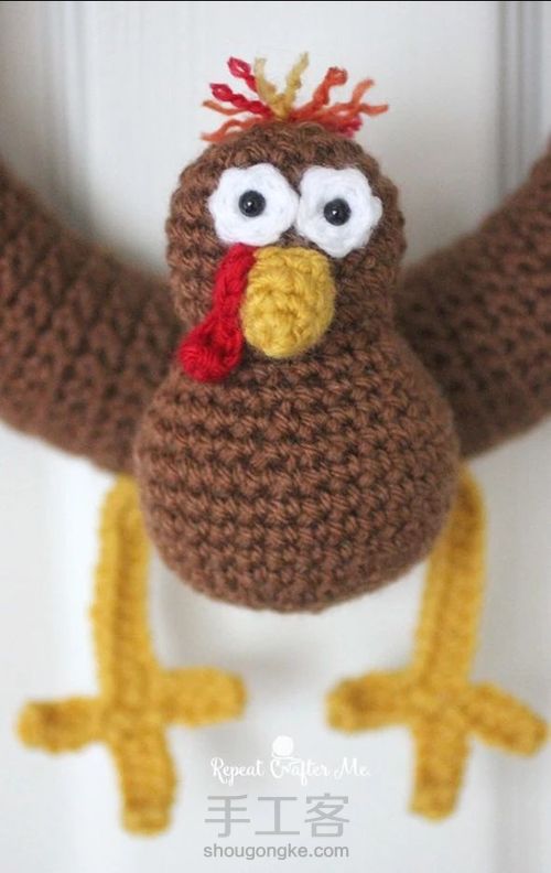 【转载】火鸡花环挂饰 第3步