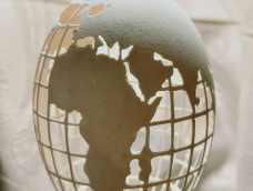 蛋雕——世界地图