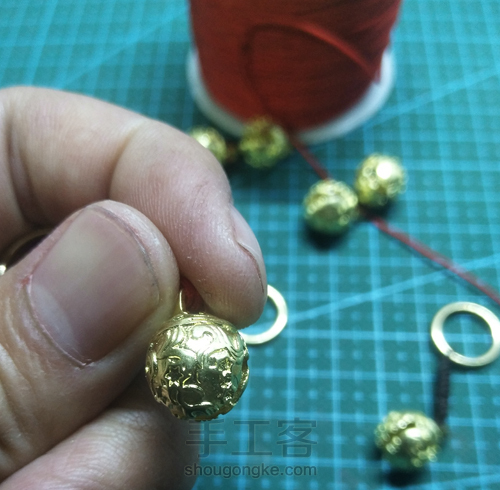 铜铃铛挂坠 第2步