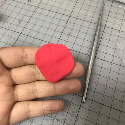 【大可DAKE】入门粘土教程 情人节玫瑰 第3步