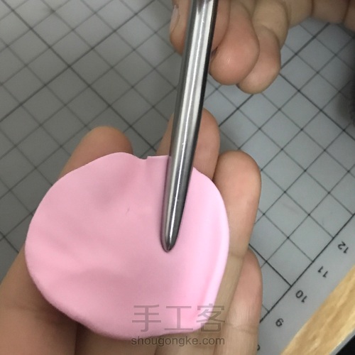 【大可DAKE】入门粘土教程 情人节玫瑰 第7步