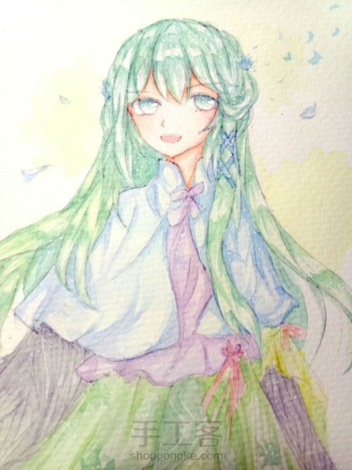 伪古风·水彩·清羽 第5步