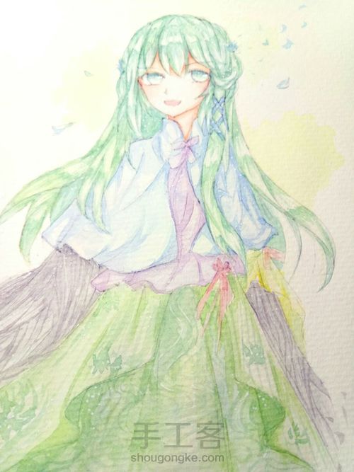 伪古风·水彩·清羽 第6步