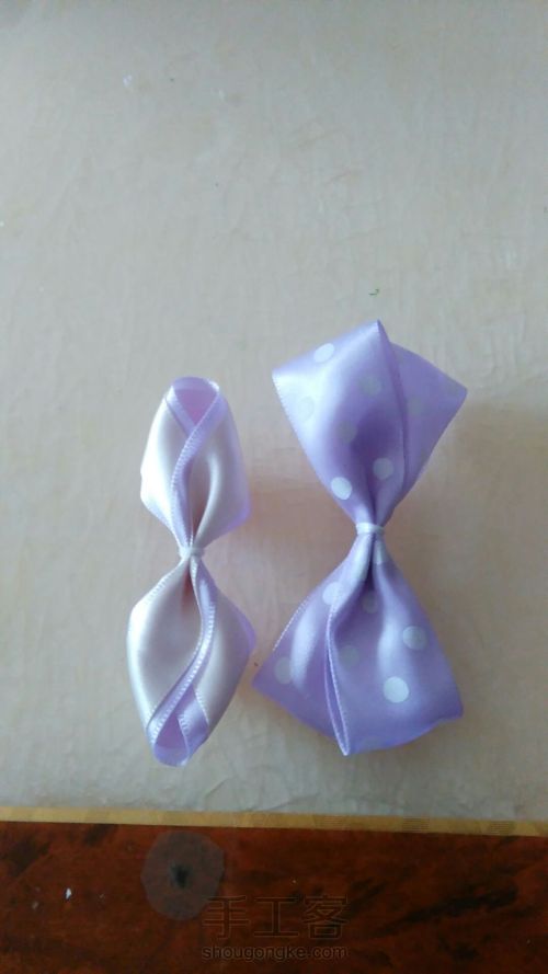 紫色丝带发卡 第8步