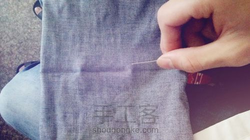 牛仔裤,裤脚小包包!!!! 第4步