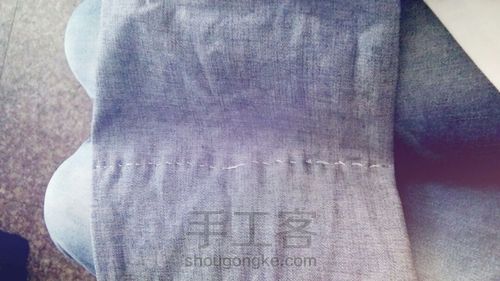 牛仔裤，裤脚小包包！！！！ 第5步