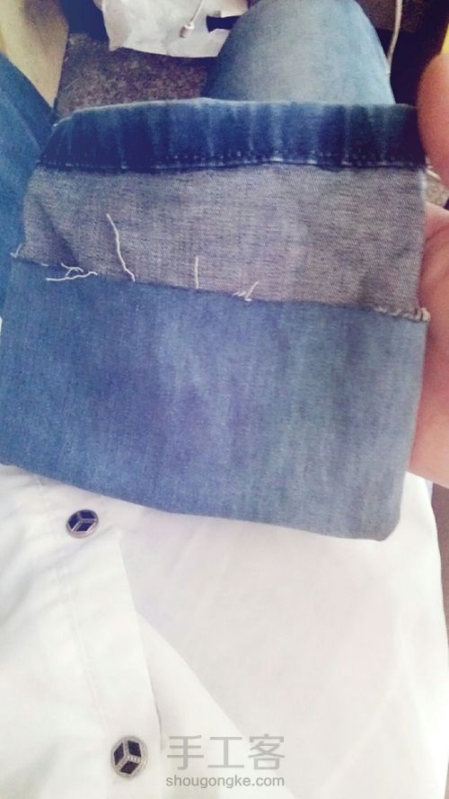 牛仔裤,裤脚小包包!!!! 第6步