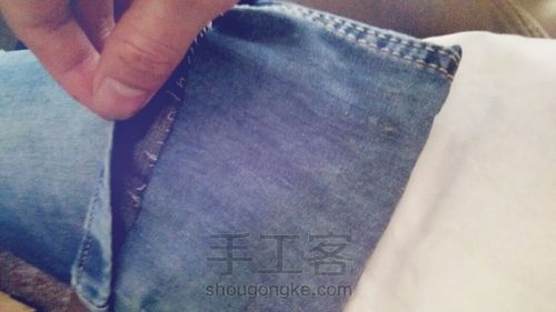 牛仔裤,裤脚小包包!!!! 第7步